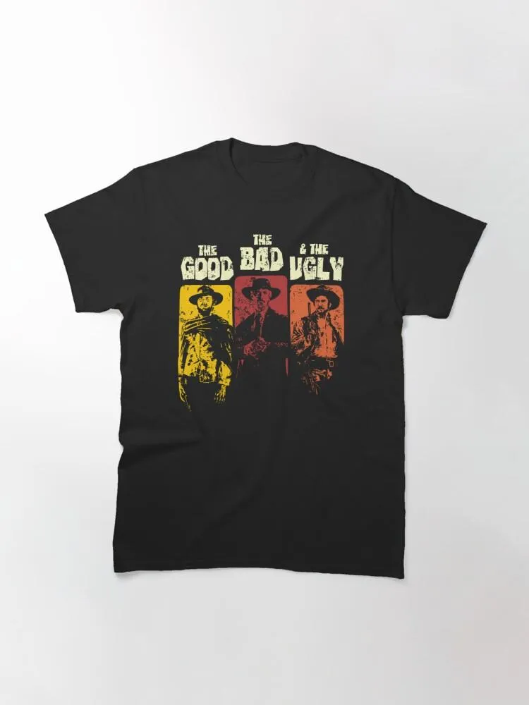 Men's T Shirts The Good Bad And Ugly Men TShirt Funny Printed Shorts Sleeve Fashion Casual Tops & Tees Brand Unisex Clothing