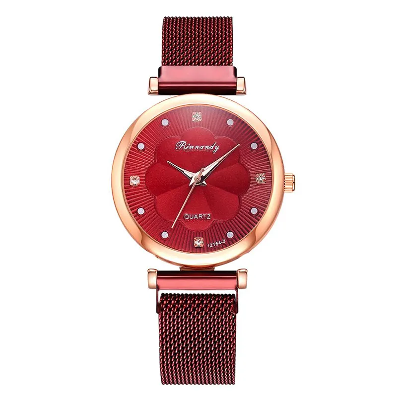 Женщины смотрят Quartz смотрит 23 -мм водонепроницаемые модные модные современные наручные часы подарки женщина Color8