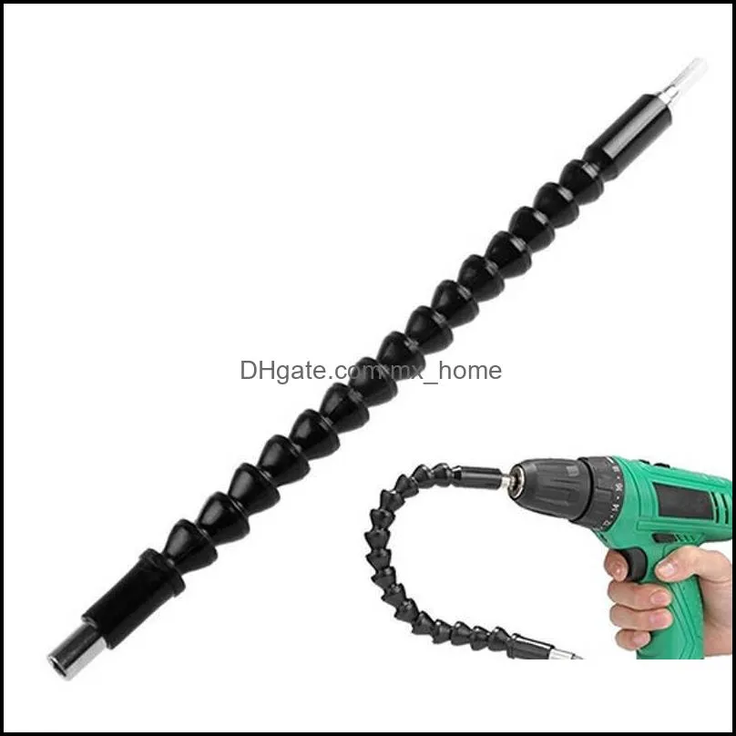 Drill Bits 295mm Electronics Black Shaft Extention Screwdriver Bit Holder Connect Link Hex Shank Flexible Shafts QWKI