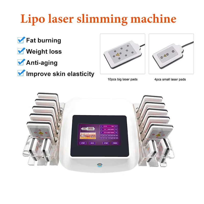 Lipo lazer ışık makinesi güvenli kilo kaybetmek lipolaser zayıflama 650nm