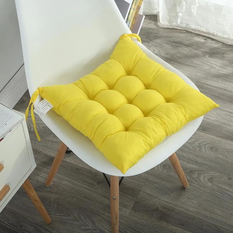 Kudde/dekorativ kudde Pearl Cotton Chair Back Seat Cushion Sofa Solid Color Matte bekv￤m vinterbar heminredning 14 f￤rger
