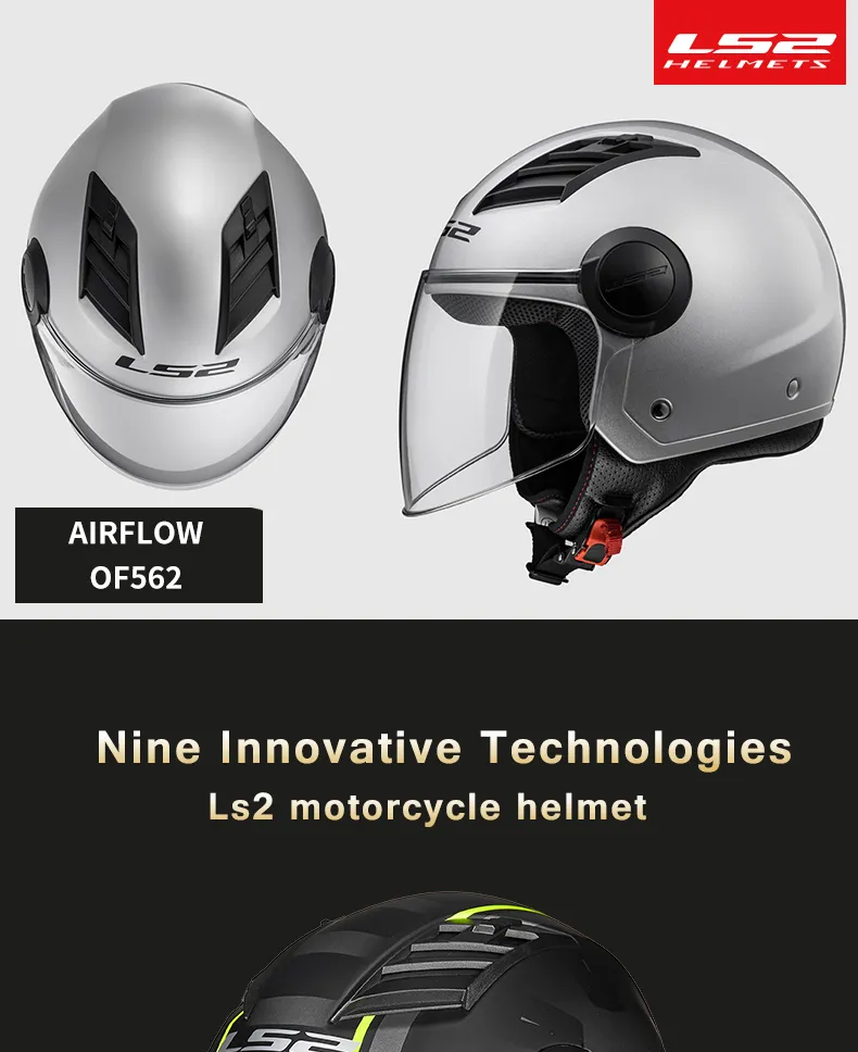 Ls2 Of562 Airflow Open Helmet, Ls2 Helmet Motorcycle Helmets