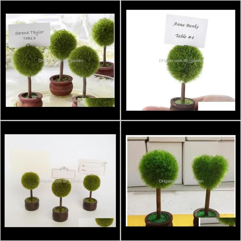 wedding favors gifts topiary tree photo holder/place card holder party wedding table decoration 100pcs sn2442