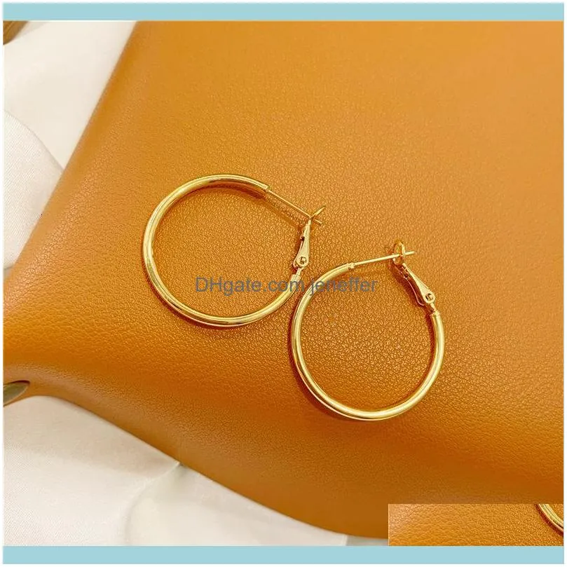 FactoryGSQ9women`s Simple temperament, Shajin no pigment net red, versatile large ring earrings, Fashion Earrings