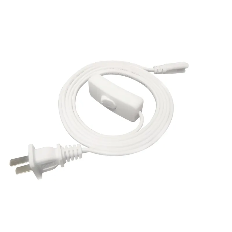 Power Supply Cable US extension cord Adapter 303 on/off switch US plug For led light bulb tube In Stock
