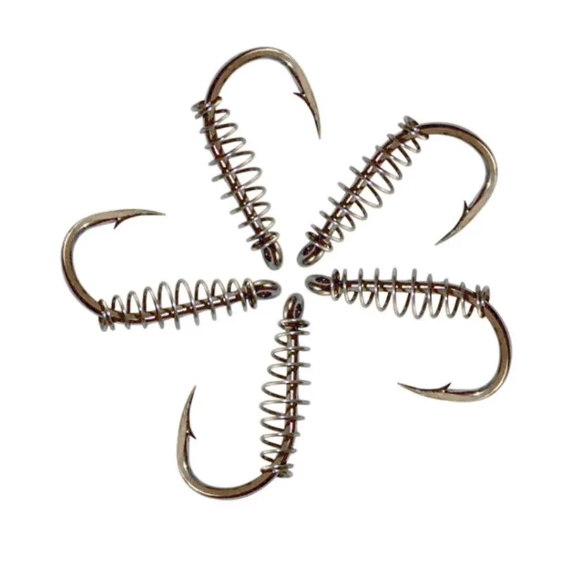 Stainless Steel Spring Catfish Hooks With Barbed Special Rotating