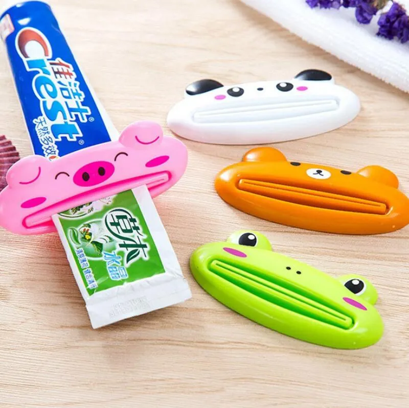 Cute Animal multifunction squeezer / toothpaste squeezer Home Commodity Bathroom Tube Cartoon Toothpaste Dispenser Extruder Wholesale LX8731