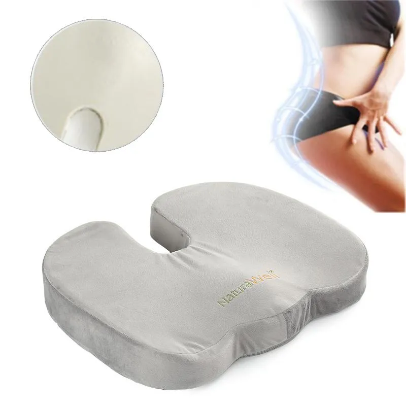 Cushion/Decorative Pillow Winter U-shaped Hollow Seat Cushions Memory Form Coccyx Orthopedic Chair Cushion Relief Pain Sciatica For Office H