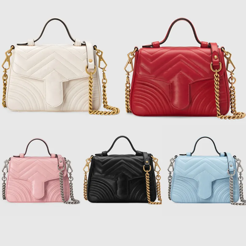 Fashion women handbag designer Shoulder Bag Luxury crossbody bags Mobile cosmetic storage box golden metal accessories sliding chain shoulders strap