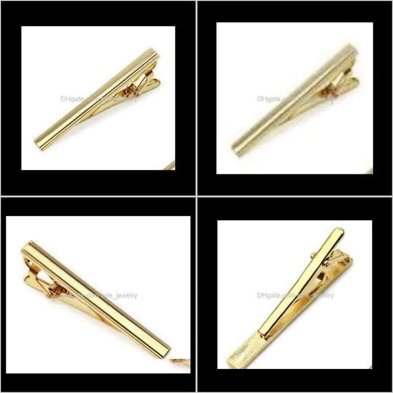 wholesale-new arrival mens metal gold plated tone simple necktie tie pin bar clasp clip for sale dff0593