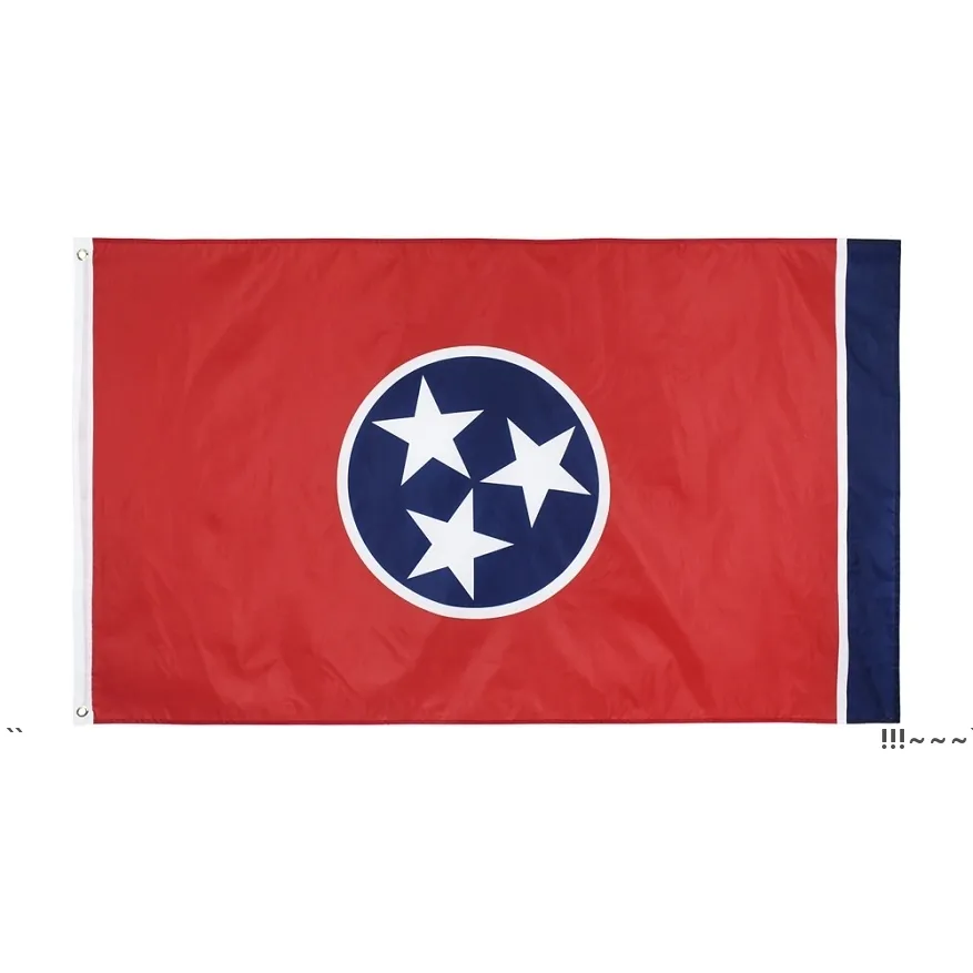 NEW100% Polyester 90*150cm 3x5 fts Eastern United States Tennessee flag For Decoration EWE5583