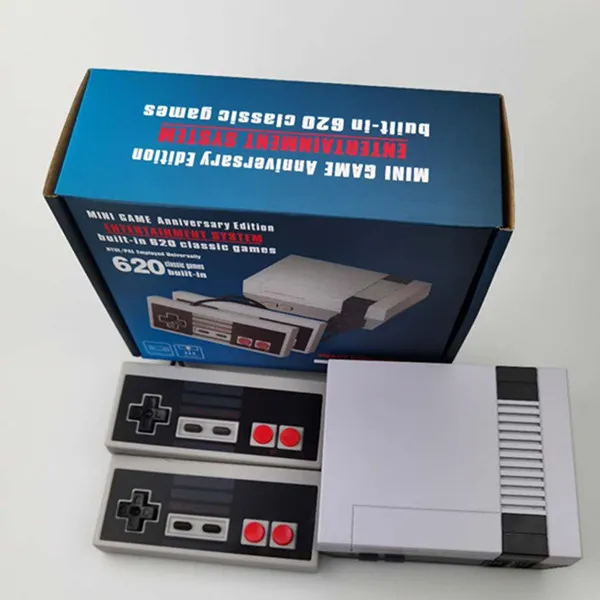 Mini TV can store 620 Game Console Nostalgic host Video Handheld for NES games consoles with retail boxs