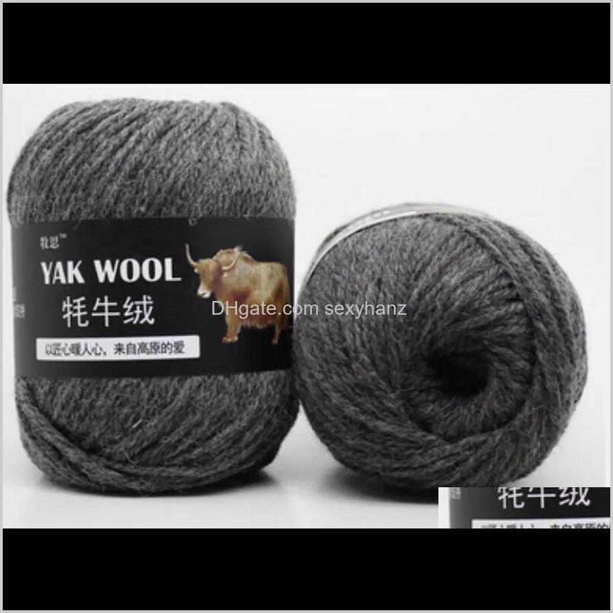 100g/ball fine worsted blended crochet yarn knitting sweater scarf yak wool yarn for knitting ship