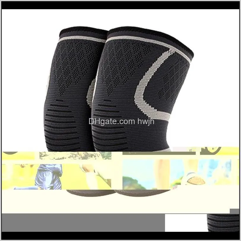 Coudières 2Pcs Genouillère Compression Brace Support pour Sport Douleur Articulaire Soulagement de l'arthrite Padwd Bmpcx