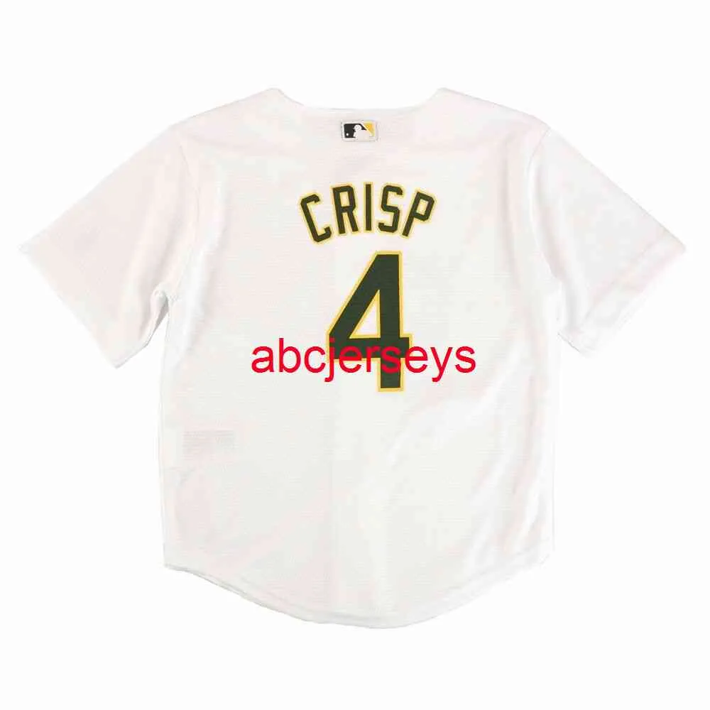 Couture personnalisée Coco Crisp White Home Cool Base Jersey Hommes Femmes Jeunes Enfants Baseball Jersey XS-6XL