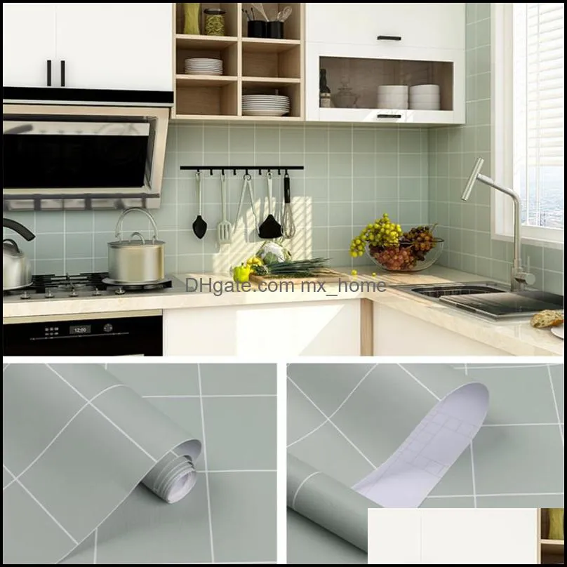 0 61m decorative film pvc self adhesive wall paper furniture renovation stickers kitchen cabinet waterproof wallpaper