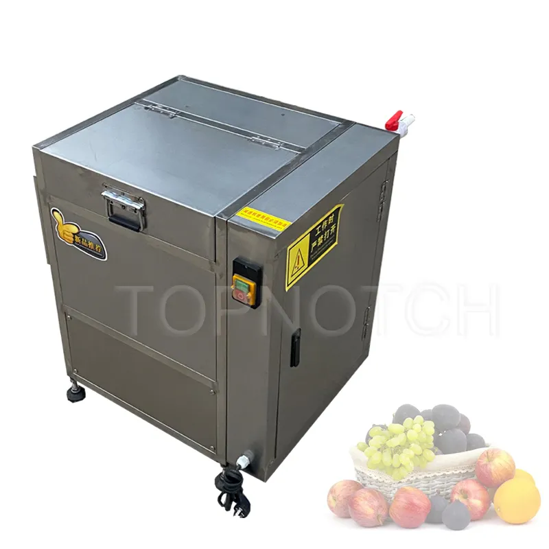 Electric Fruit Vegetable Skin Washers Peeler Automatic 1.1Kw Potato Carrot Cleaning Peeling Machine