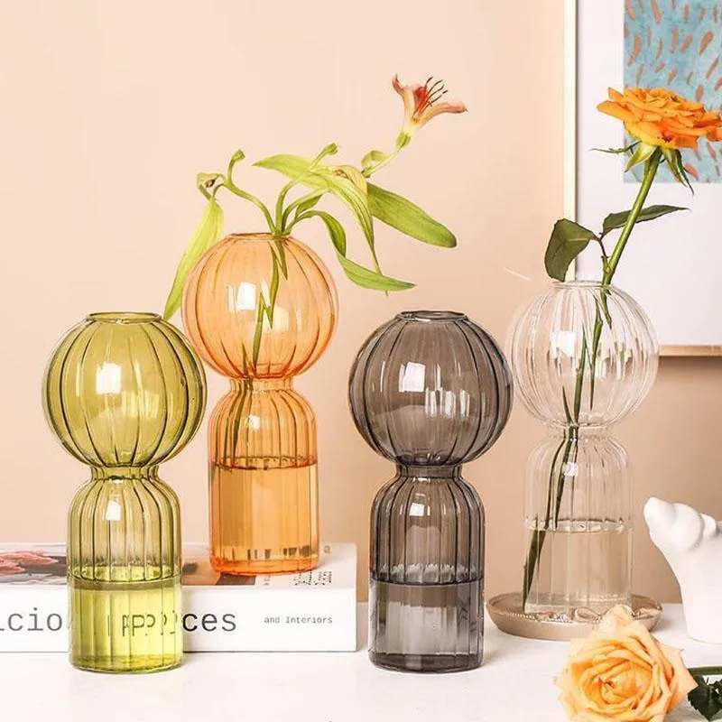 Vasos vaso vaso casa decore recipiente moderno sala de estar decoração flower pote hidropônico arranjo arte