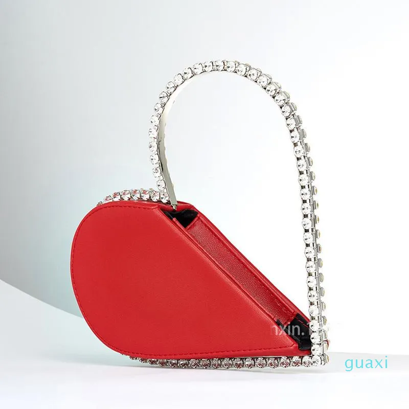 Borse da sera per le donne Fashion Diamond Heart Shape Borse firmate Carteras Mujer De Hombro Bolsos