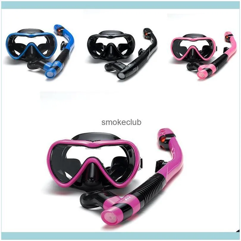 Diving Masks Leak-Proof Snorkel Anti-Fog Swimming Snorkeling Goggles Glasses With Easy Breathing Dry Scuba Mask