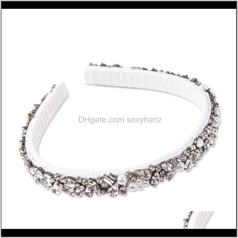 2020 new fashion luxury rhinestone women bridal dance party headband travel popular hair accessories shourouk