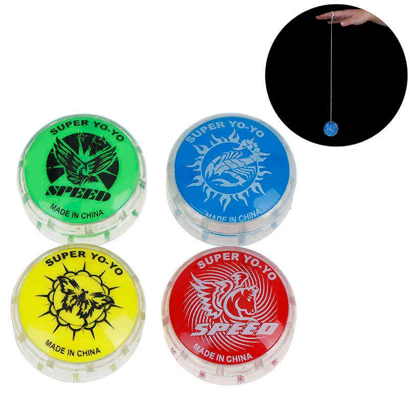 1Pc Plastic Cartoon yo-yo Magic YoYo ball toys for kids colorful plastic yo-yo toy party gift Children's Educational Toys G1125