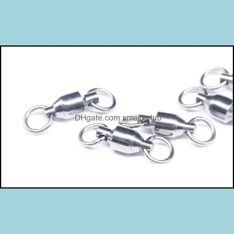 Single Melt Ring Swivel High Speed Fishing Ball Bearing Metal Stainless Steel Fishings Tackle New Arrival 0 95jy UU