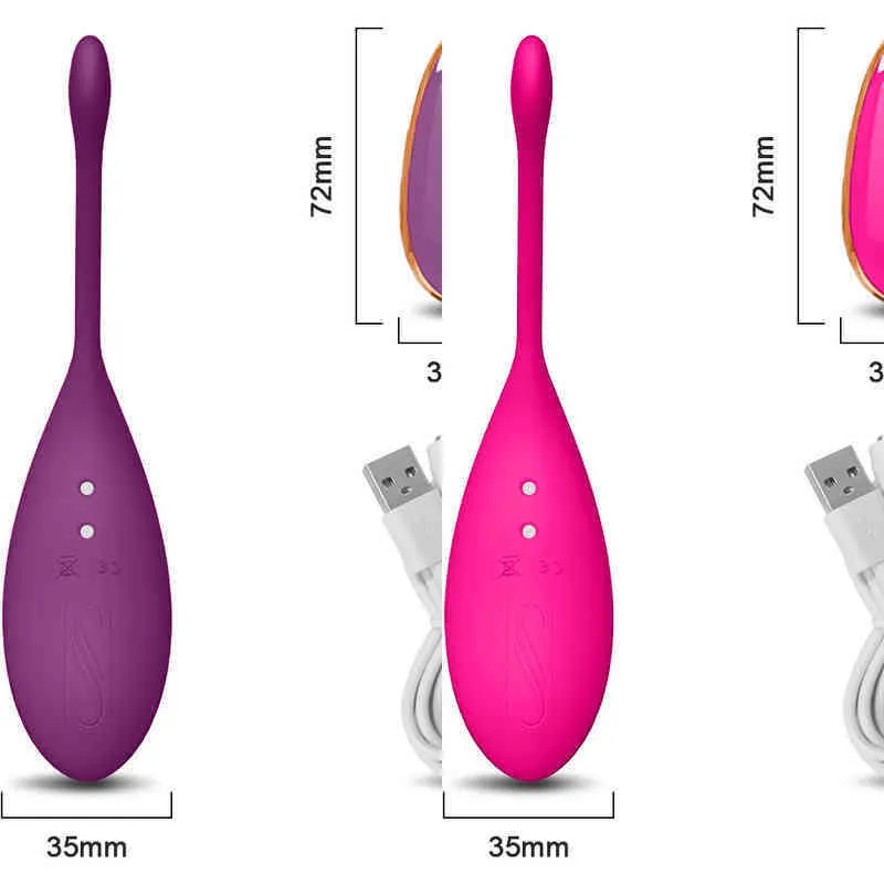 Nxy Drahtloser Fernbedienungsvibrator für Frauen und Erwachsene, G-Punkt-Simulator, Vaginalball, Liebesei-Masturbation, Sex 1215
