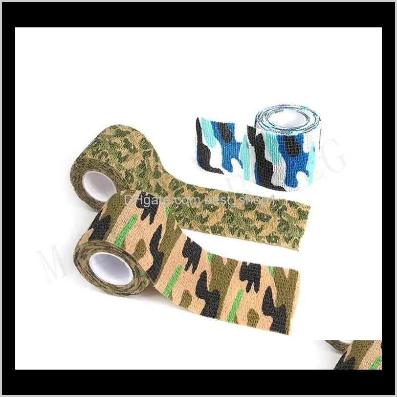 12 colors 4.5m outdoor shooting camping camera tools waterproof wrap durable cloth army camouflage stealth tape wrap hunting