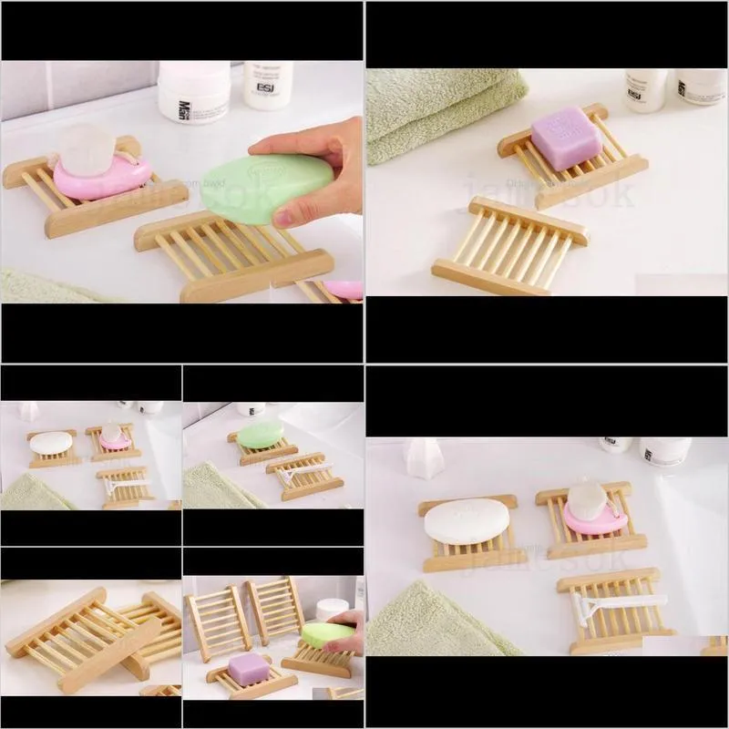 natural wood soap tray holder dish storage bath shower plate home bathroom wash box container for bath shower plate bathroom dc693