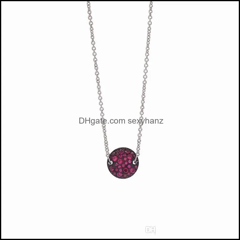 Fashion Druzy women necklace 10colors Geometric Natural stone pendant Silver color Link chains For Ladies Jewelry Accessories