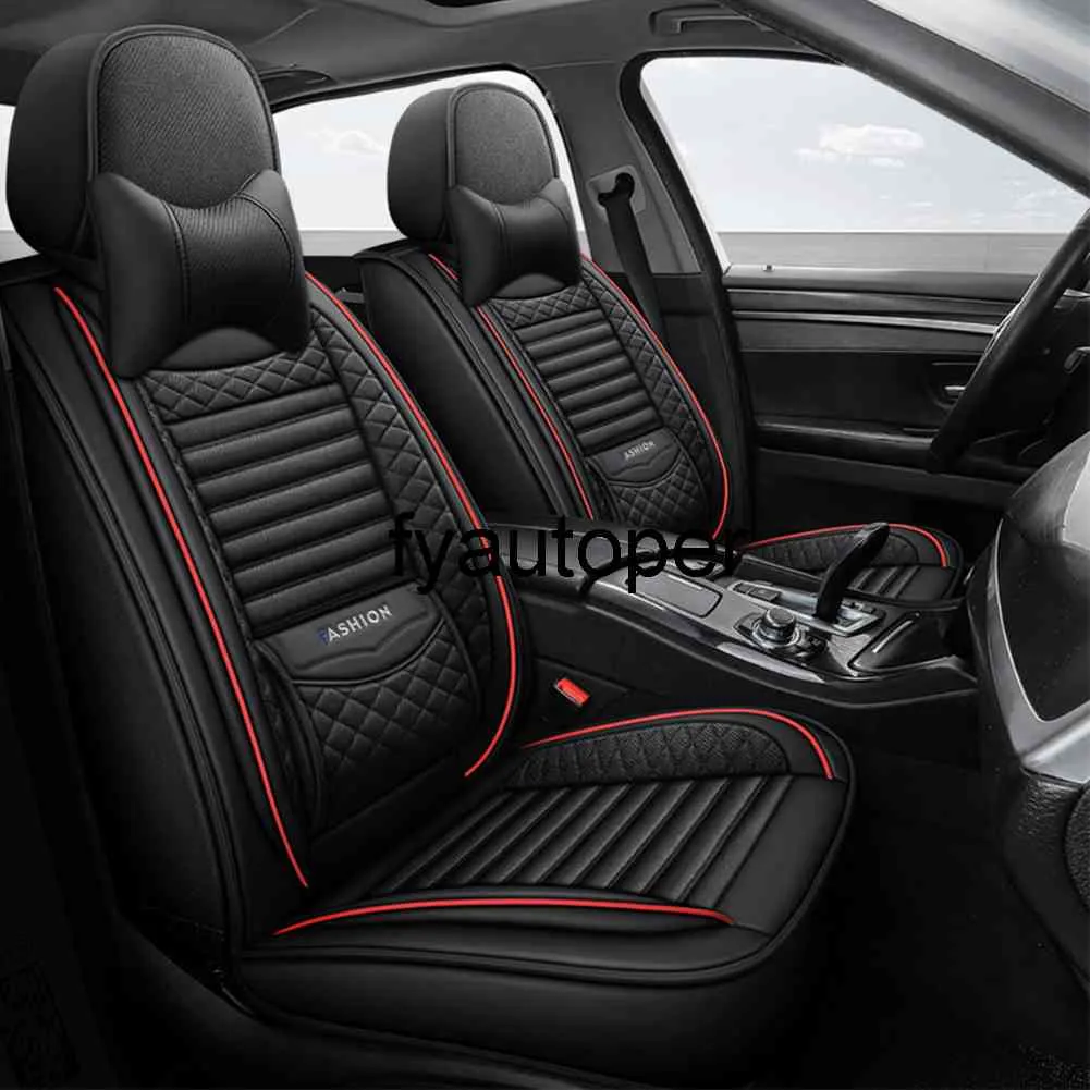 Set di coprisedili per auto personalizzati per BMW Toyota Kia Ford Mazda Golf coprisedili per auto con ricamo in lino traspirante accessori per auto