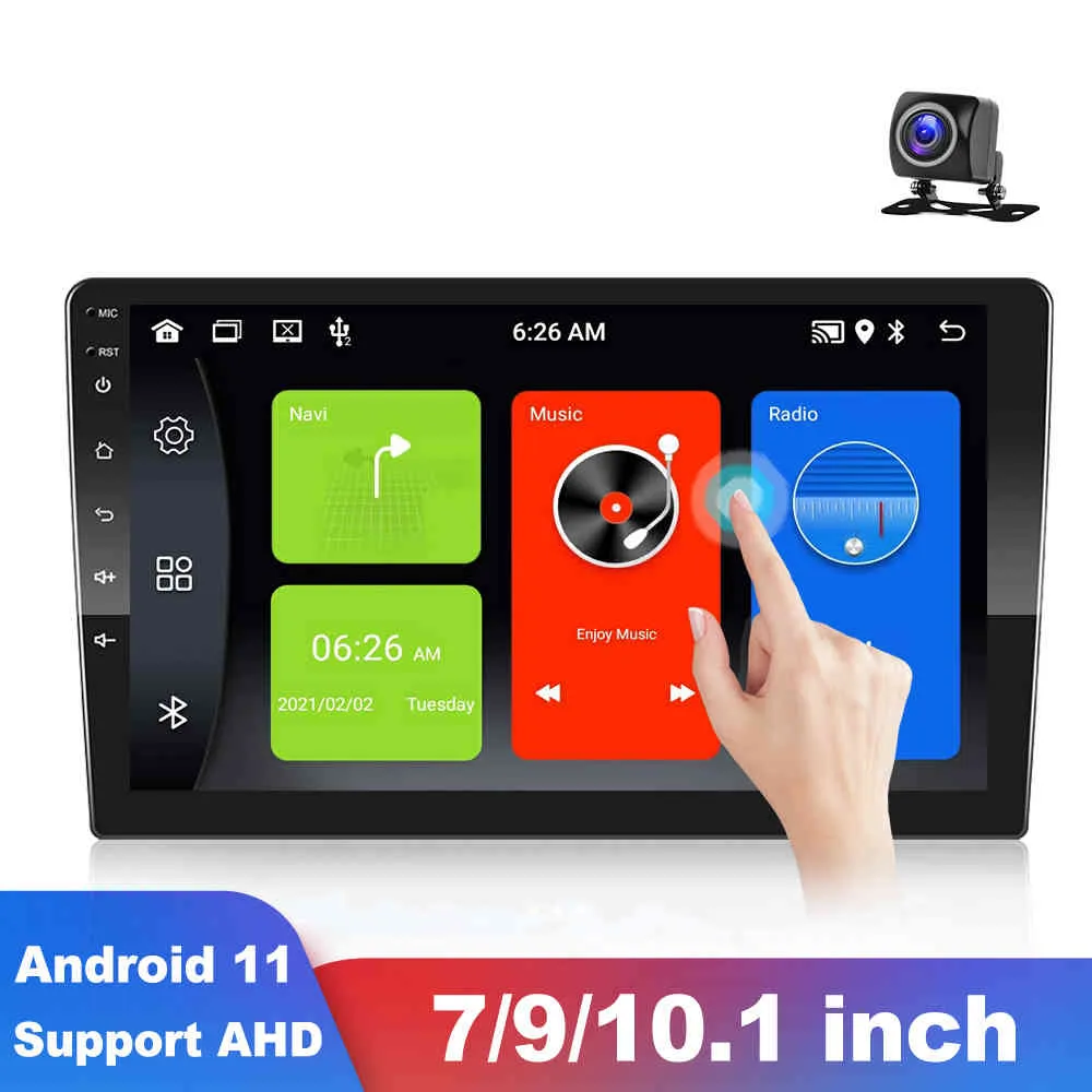 Android 11 2 DIN 스테레오 수신기 자동차 라디오 GPS 블루투스 Autoradio 자동차 멀티미디어 플레이어 VW / Volkswagen / Nissan / Hyundai