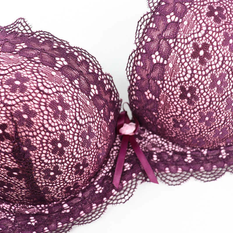Beauwear Womens Adjustable Striped Floral Embroidered 1 4 Cup Bra Non Push  Up, Big Size 100 125 201202 From Dou05, $4.98