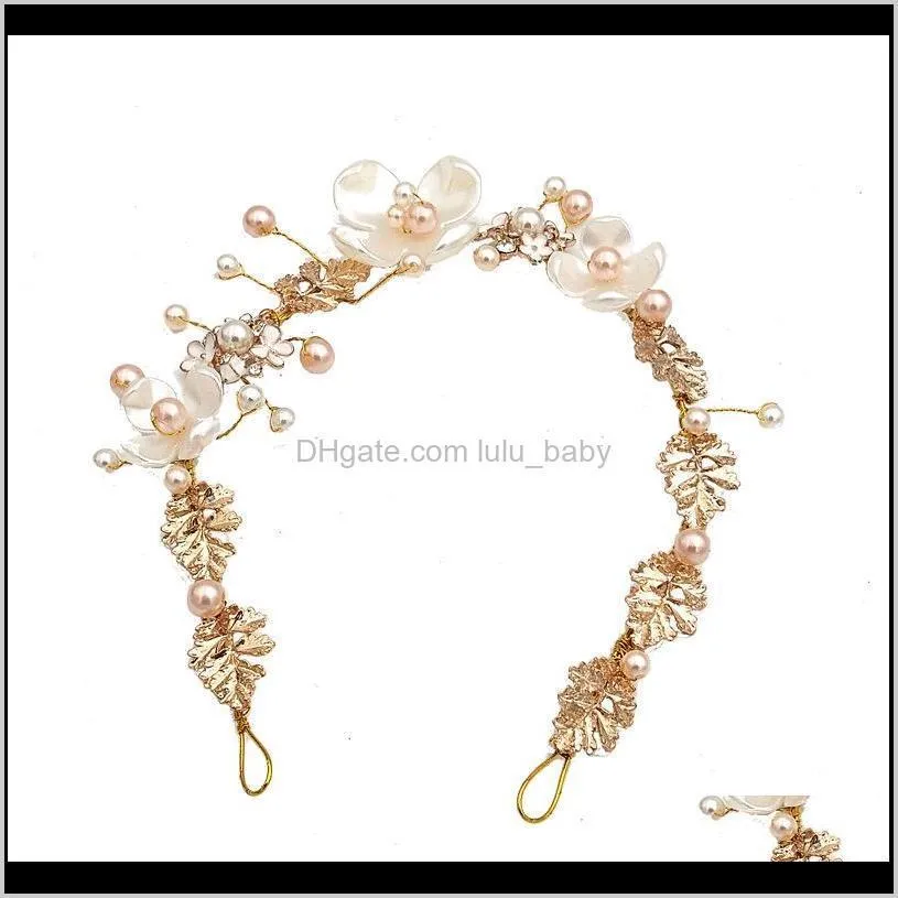 baby girl luxury pearl headbands girl wedding hair bands children hair accessories christmas boutique party supplies gift