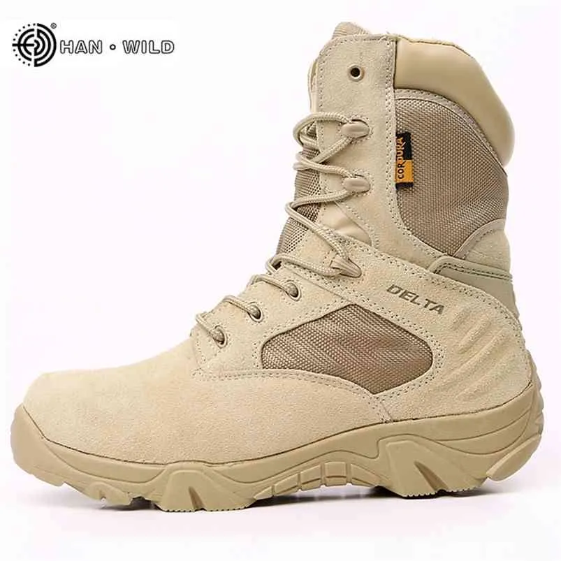 Winter Männer Stiefel Taktische Militärische Spezielle Kraft Wasserdichte Leder Wüste Arbeit Schuhe Männer Kampf Armee Ankle Boot 210820