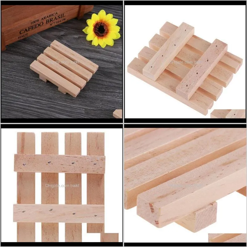 dry soap holder natural wooden soap dish storage container tray holder natural pine shower plate wash soap bathroom hardware