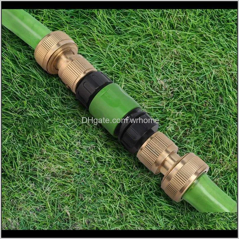 garden quick connect release water hose fittings plastic connectors, male & female 3/4 inch ght 10pcs watering equipments