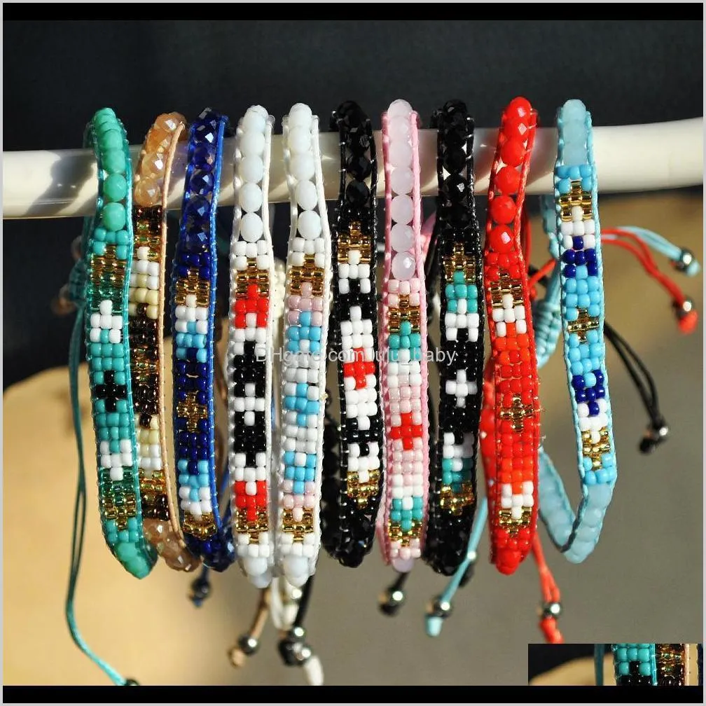 hand-woven beads bracelet female bohemian colorful ethnic style creative bracelet