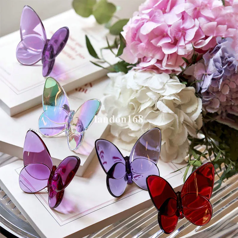 2021 nouveaux ornements de papillons de couleur chanceux décoration de la maison à la mode