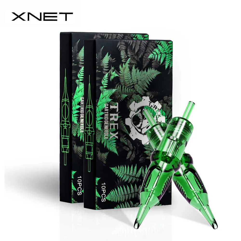 XNET Trex Tattoo Cartridge Needles 20PCS 1RL 3RL 1RM 5RM Engångssteriliserad säkerhet Tatueringsnål för patronmaskiner Grepp 210608