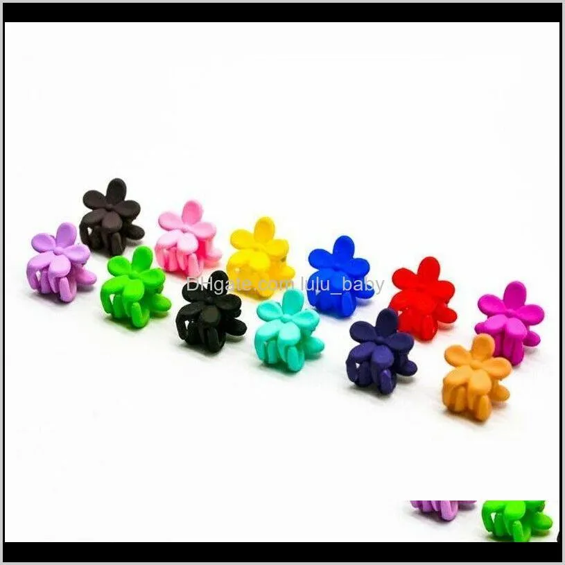 wholesale flower hair clips claw barrette crab hair clamp baby kids accessories