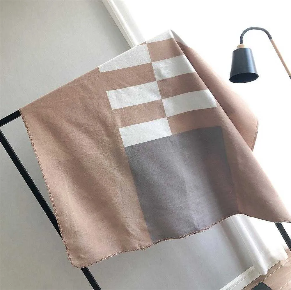 2021 NEW Letter Cashmere Blanket Soft Wool Scarf Shawl Portable Warm Plaid Sofa Bed Fleece Knitted Throw Blanket