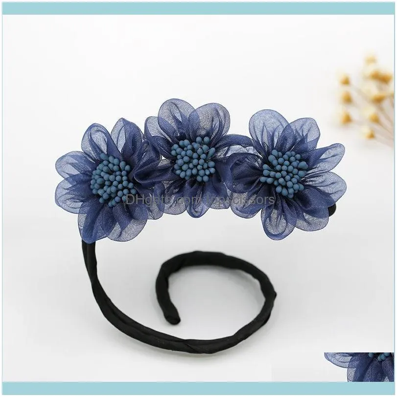 High Quality Anti-slip Lazy Flower Hairpin Elegant Head Hair Device Ball For Women Wedding Headdress Bun Maker1