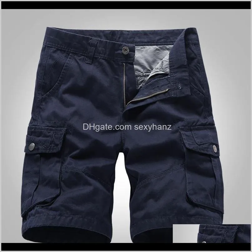 cargo shorts men brand high quality mens shorts board track pocket male short pant 100%cotton cargos men