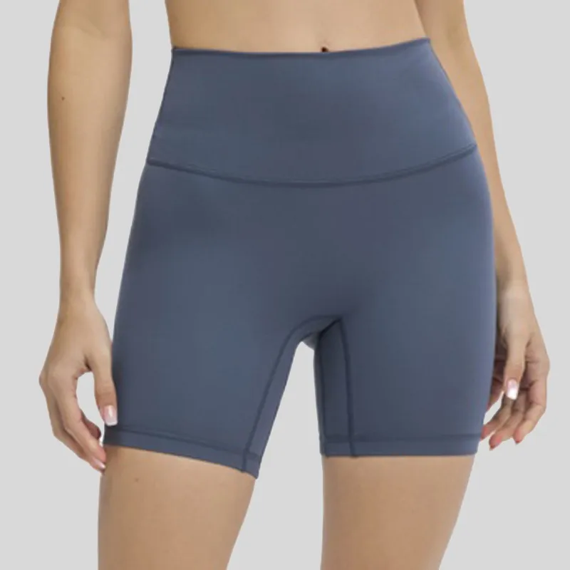 Nepoagym Burning 6 tum inseam Kvinnor Högt midja träning Buttery Soft Stretchy Biker Shorts för Athletic Fitness Gym