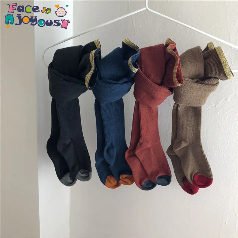 Newborm Bebê Menina Pantyhose Crianças Crianças Meninas Calças de Algodão Meia-calça Kids Kids Girl Hosiery Baby Roupas para 0-210413