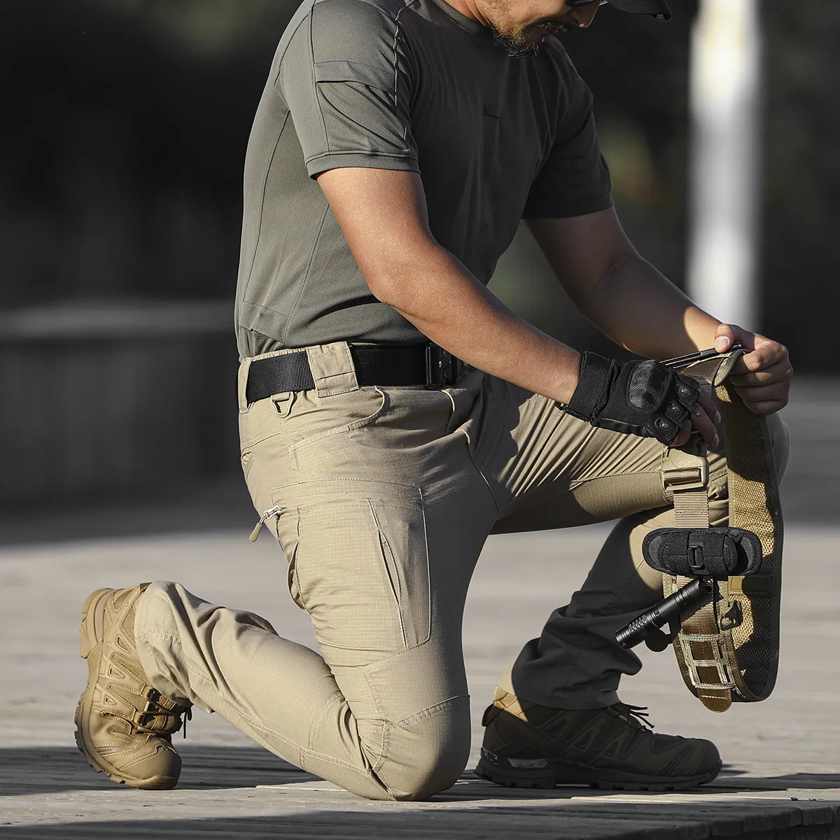 Pantalones militares tácticos para hombre, ropa de chándal Cargo