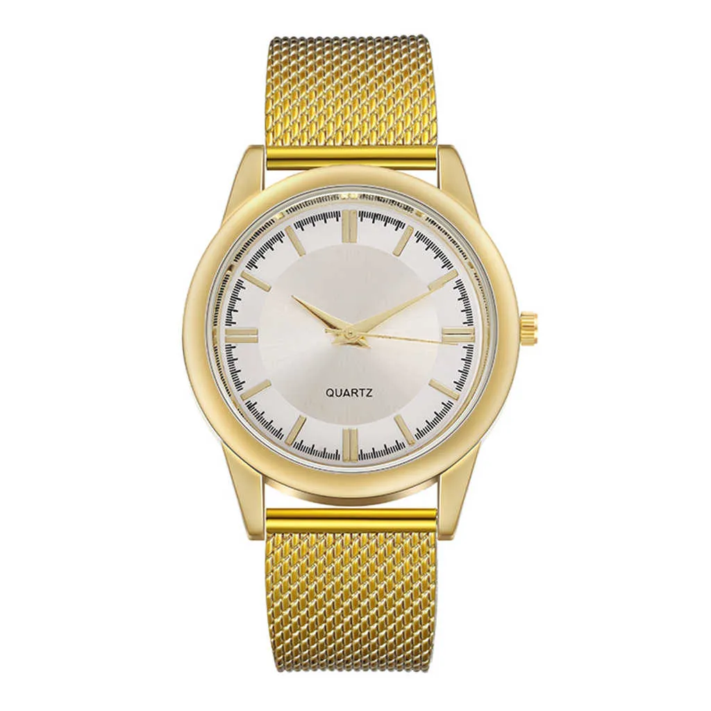 Heren Fashion Ultra dunne Simple Watches Business roestvrijstalen mesh riem kwarts polsatch