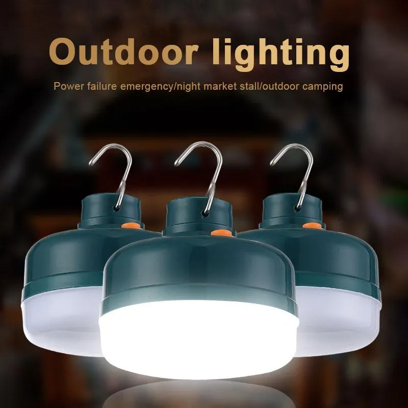 Lumières de secours 150W/100W/50W décrochage marché nocturne lumière LED ampoule Rechargeable Camping en plein air panne de courant éclairage aimant lampe